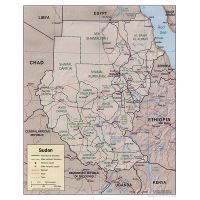 Large Scale Detailed Political And Administrative Map Of Sudan With