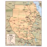 Large Detailed Political And Administrative Map Of Sudan With Roads Railroads And Major Cities