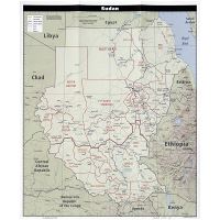 Detailed Political And Administrative Map Of Sudan With Roads