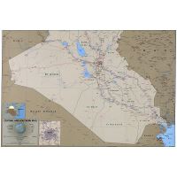 Large Scale Political And Administrative Map Of Iraq With Roads