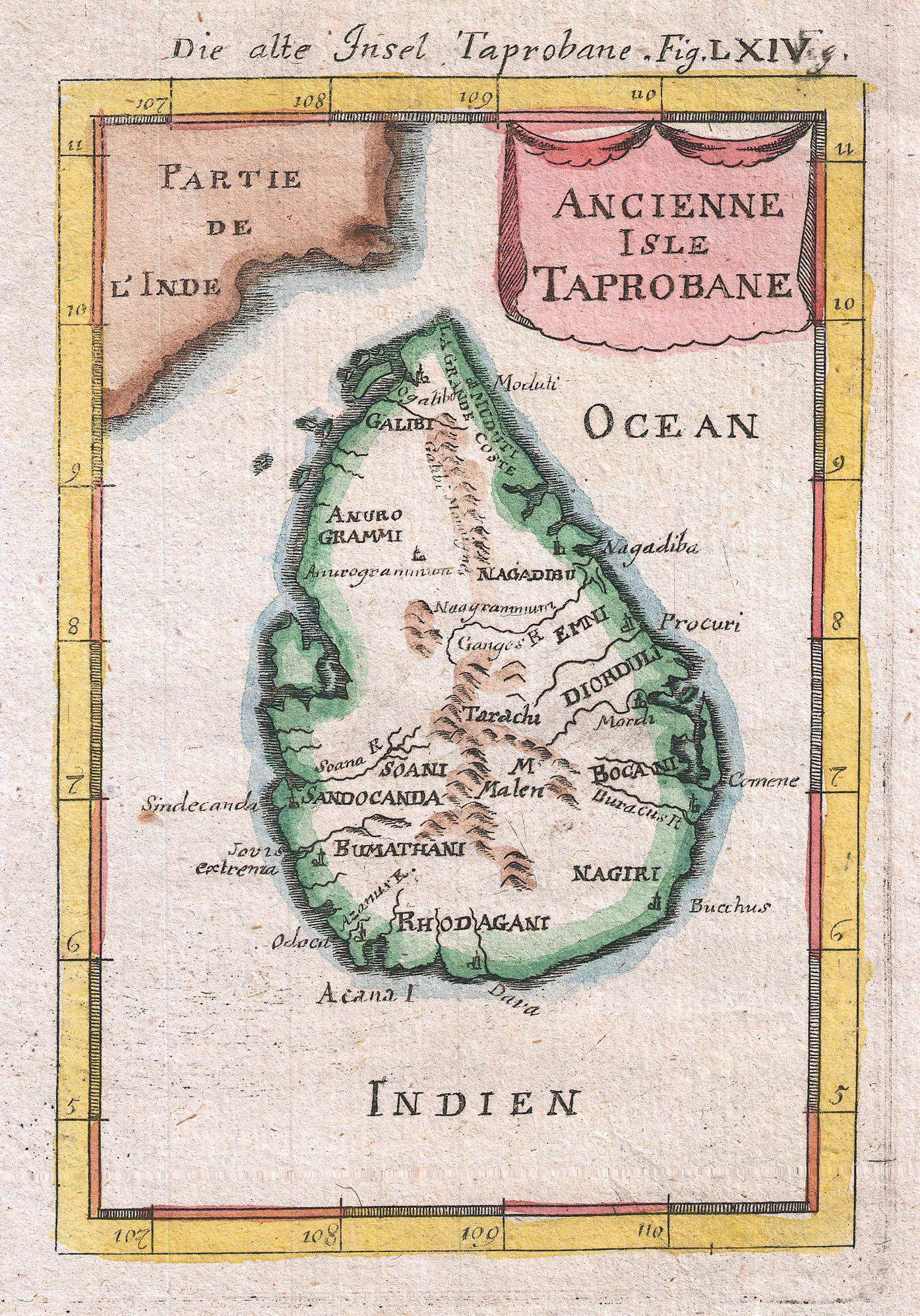 Old Sri Lankan Map