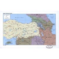 Large Detailed Political Map Of Eastern Turkey And Vicinity With Relief