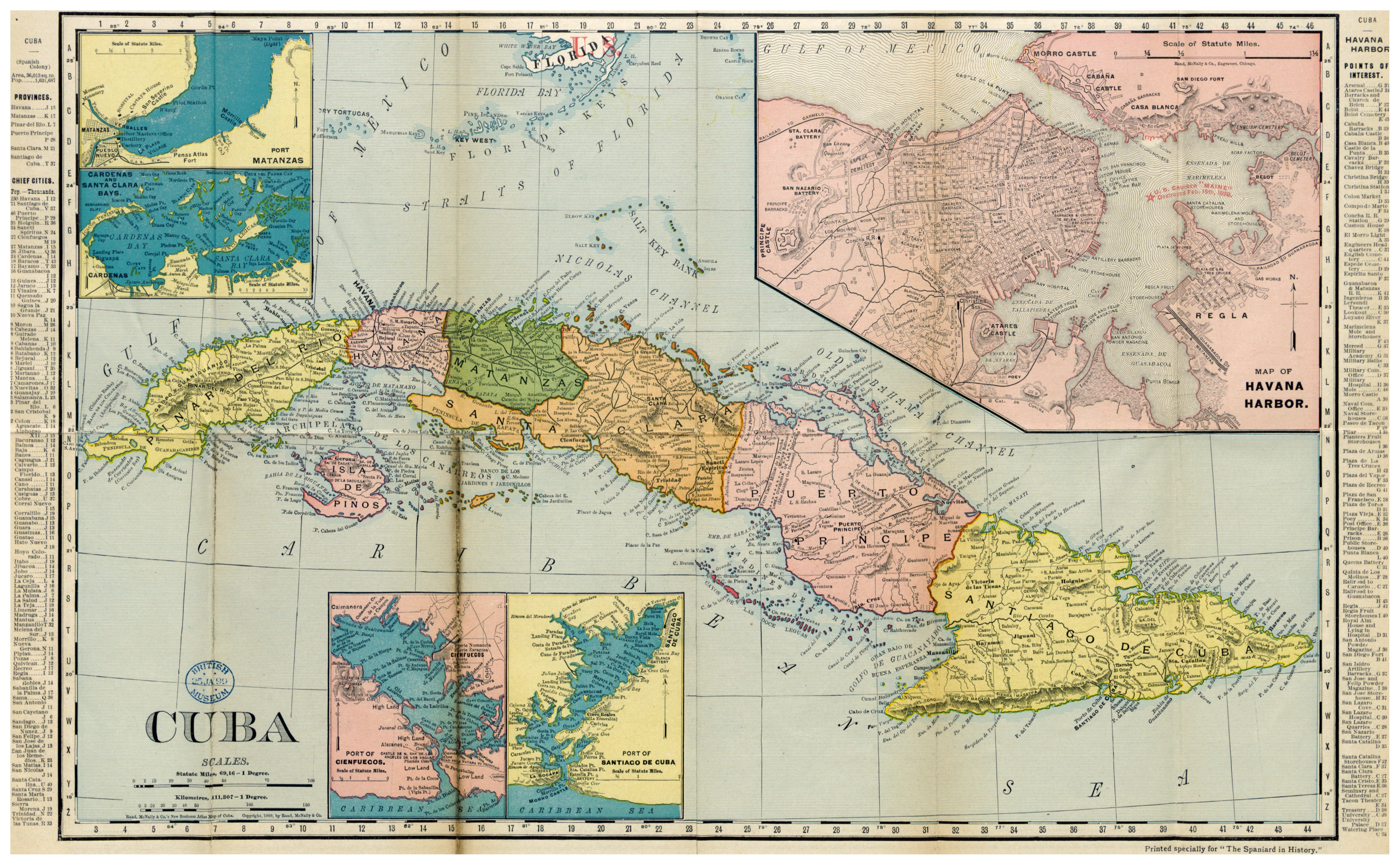 Large Detailed Old Political And Administrative Map Of Cuba With Other