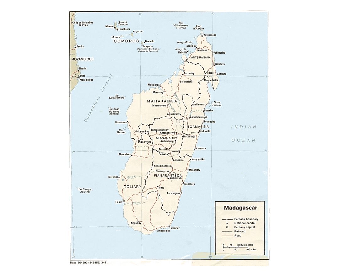 Maps of Madagascar | Collection of maps of Madagascar | Africa ...