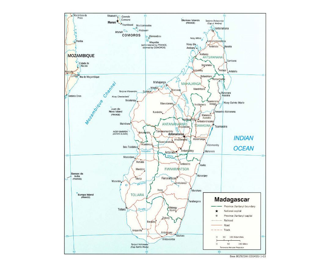 Maps of Madagascar | Collection of maps of Madagascar | Africa ...