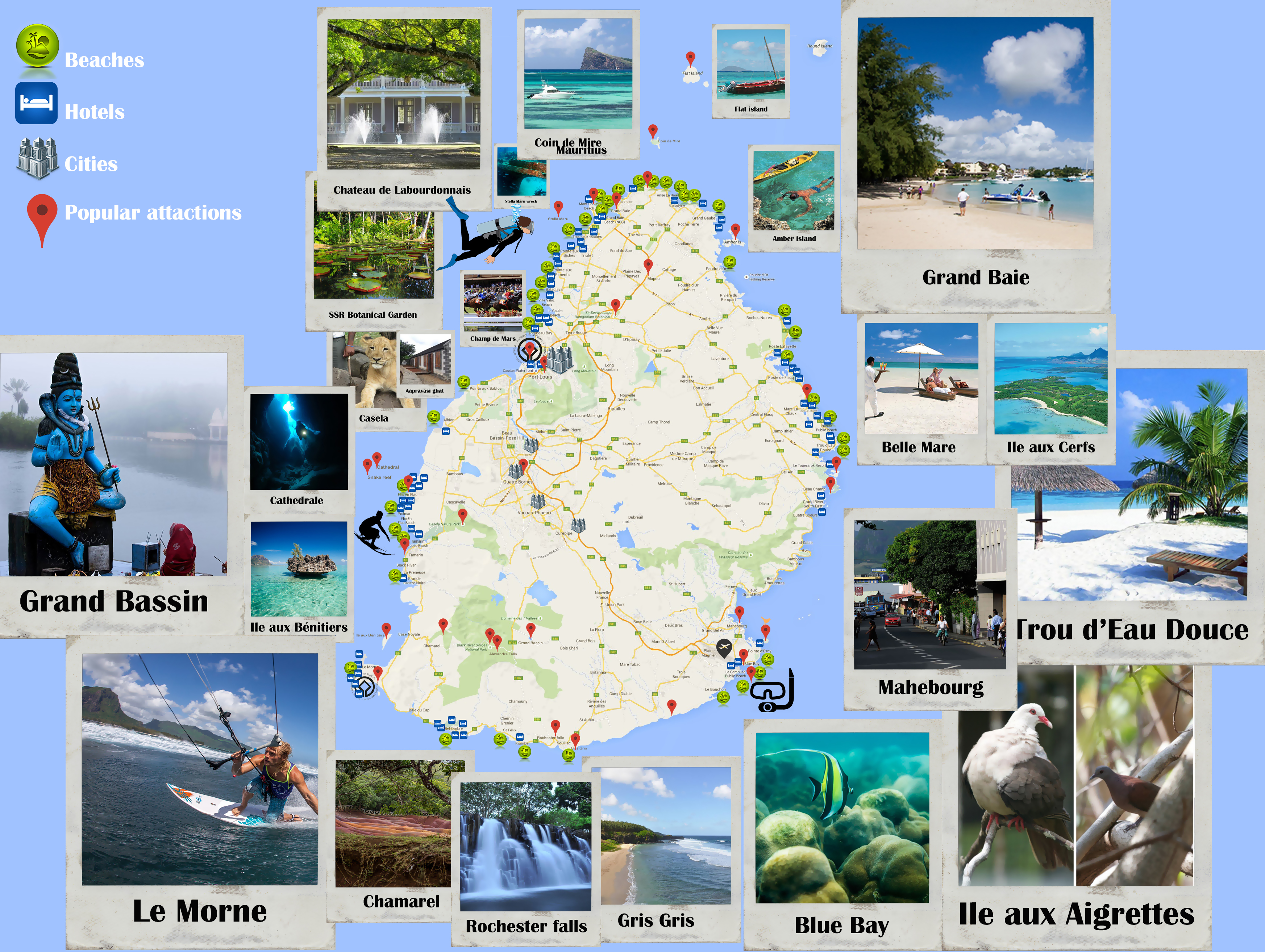 Mauritius Island World Map