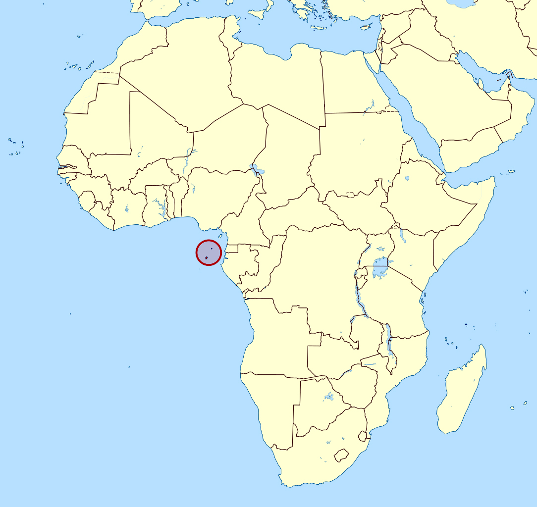 Sao Tome And Principe On Africa Map Detailed location map of Sao Tome and Principe in Africa | Sao 
