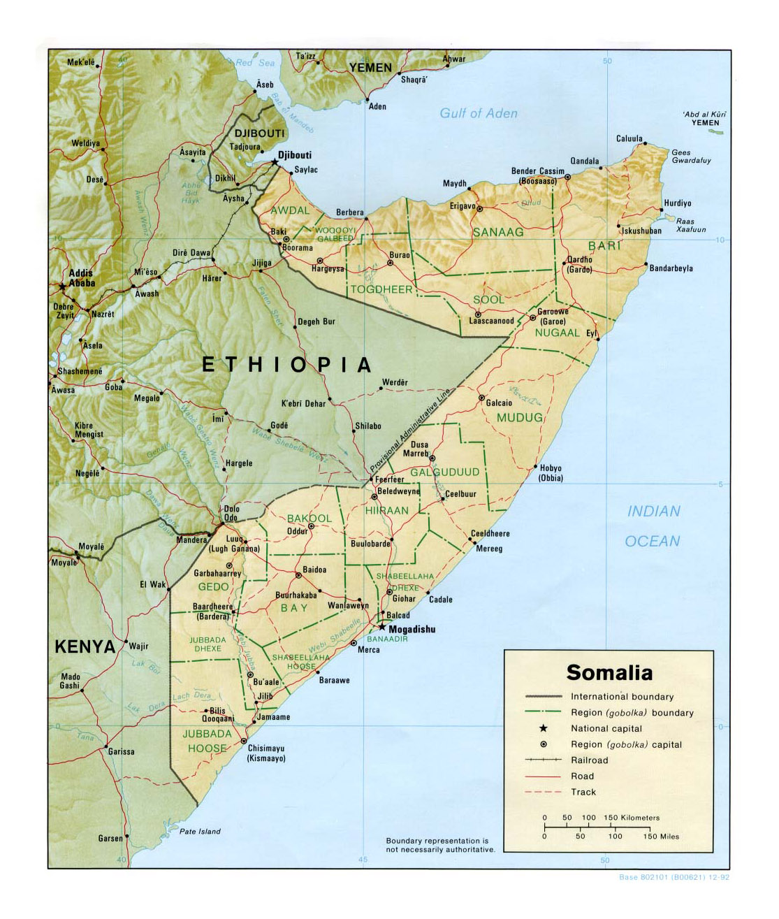 Detailed Political Map Of Somalia Somalia Detailed Political Map | Porn ...