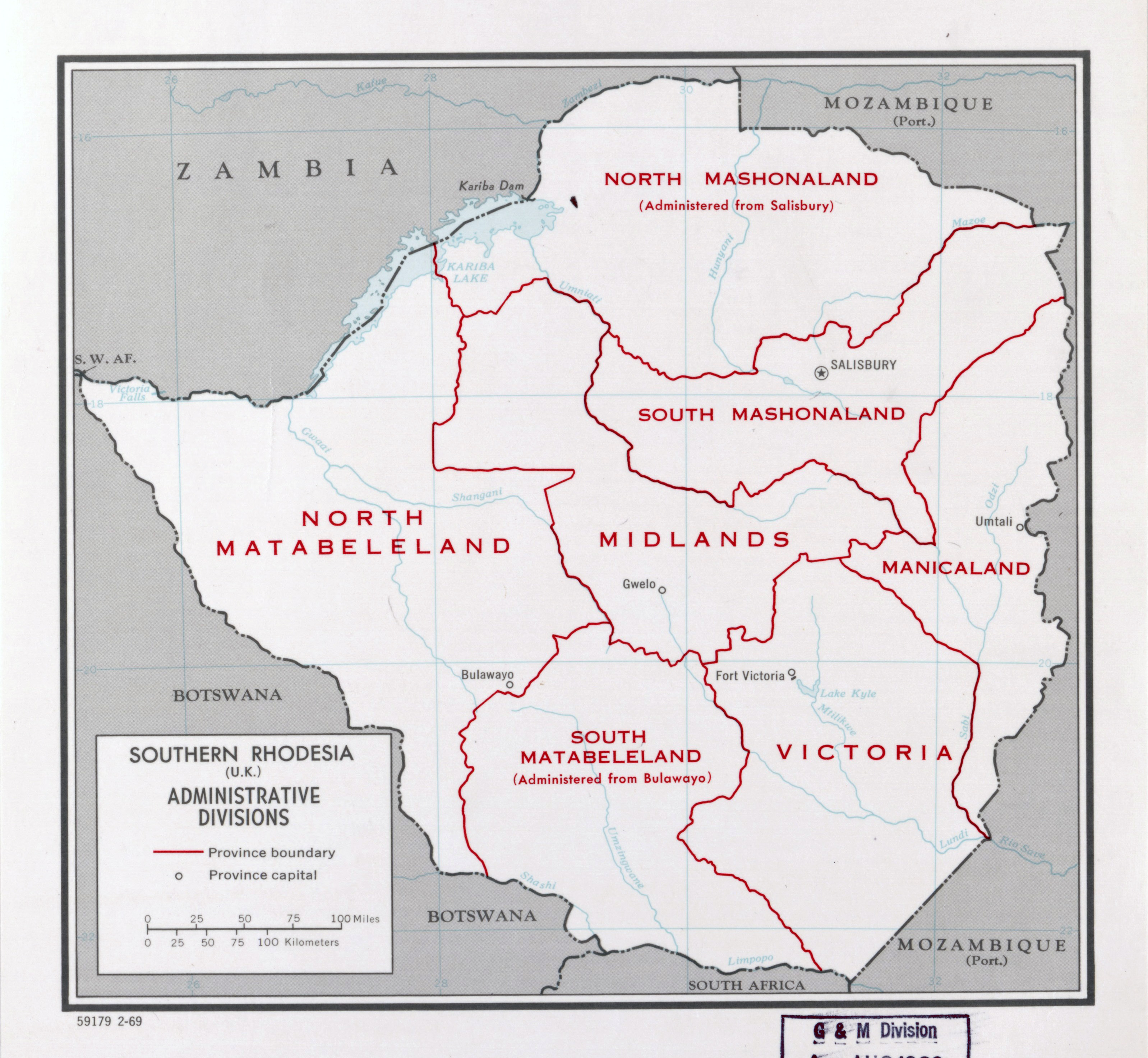 Northern Rhodesia Map