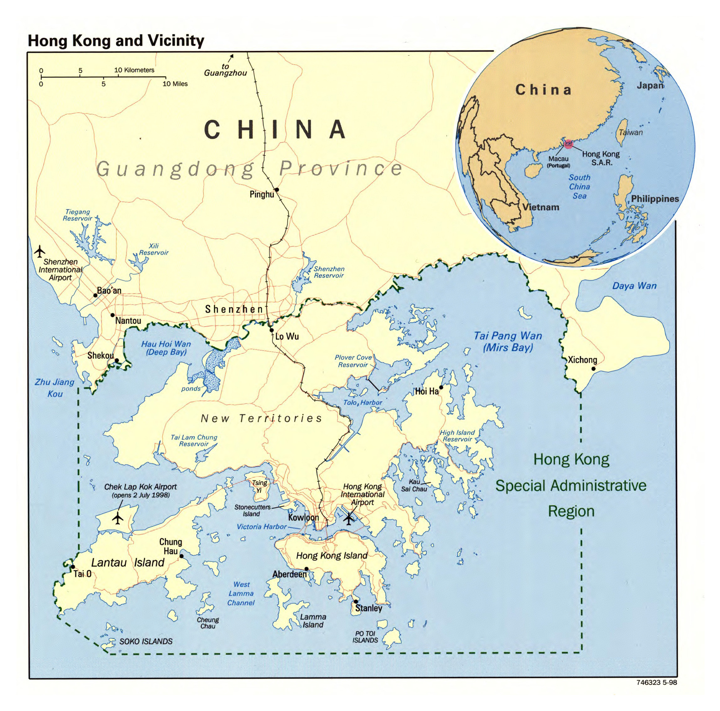 Shanghai And Hong Kong Map