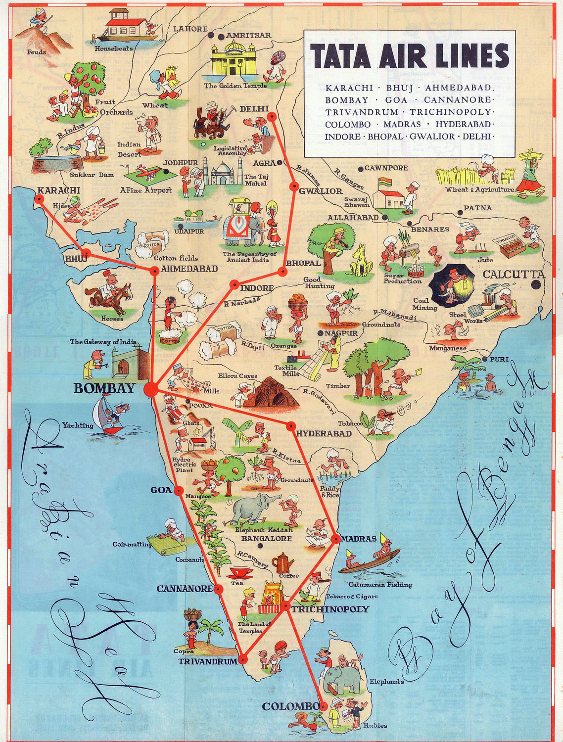 south india tourist places map with distance
