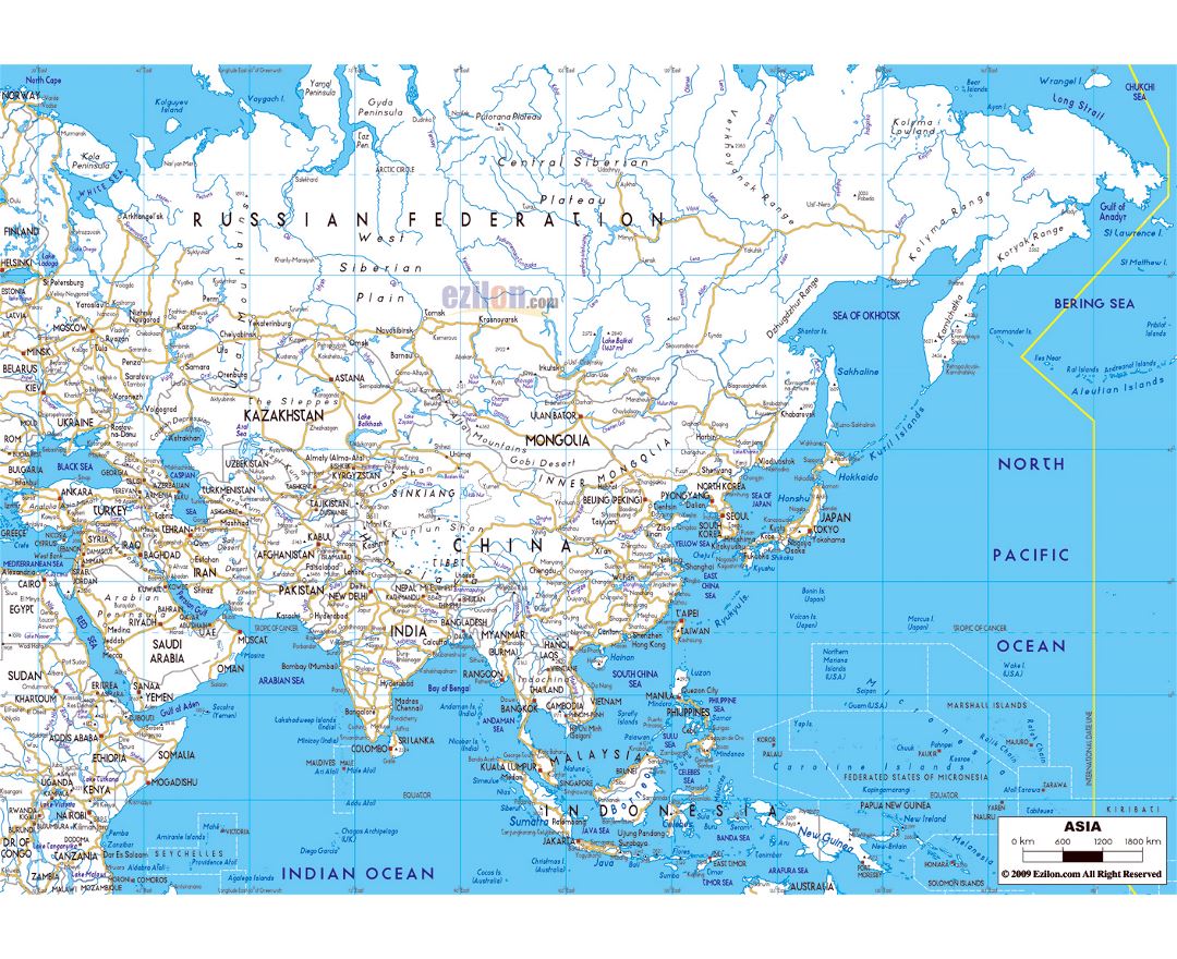 Maps Of Asia And Asian Countries | Collection Of Maps Of Asia | Mapsland | Maps Of The World