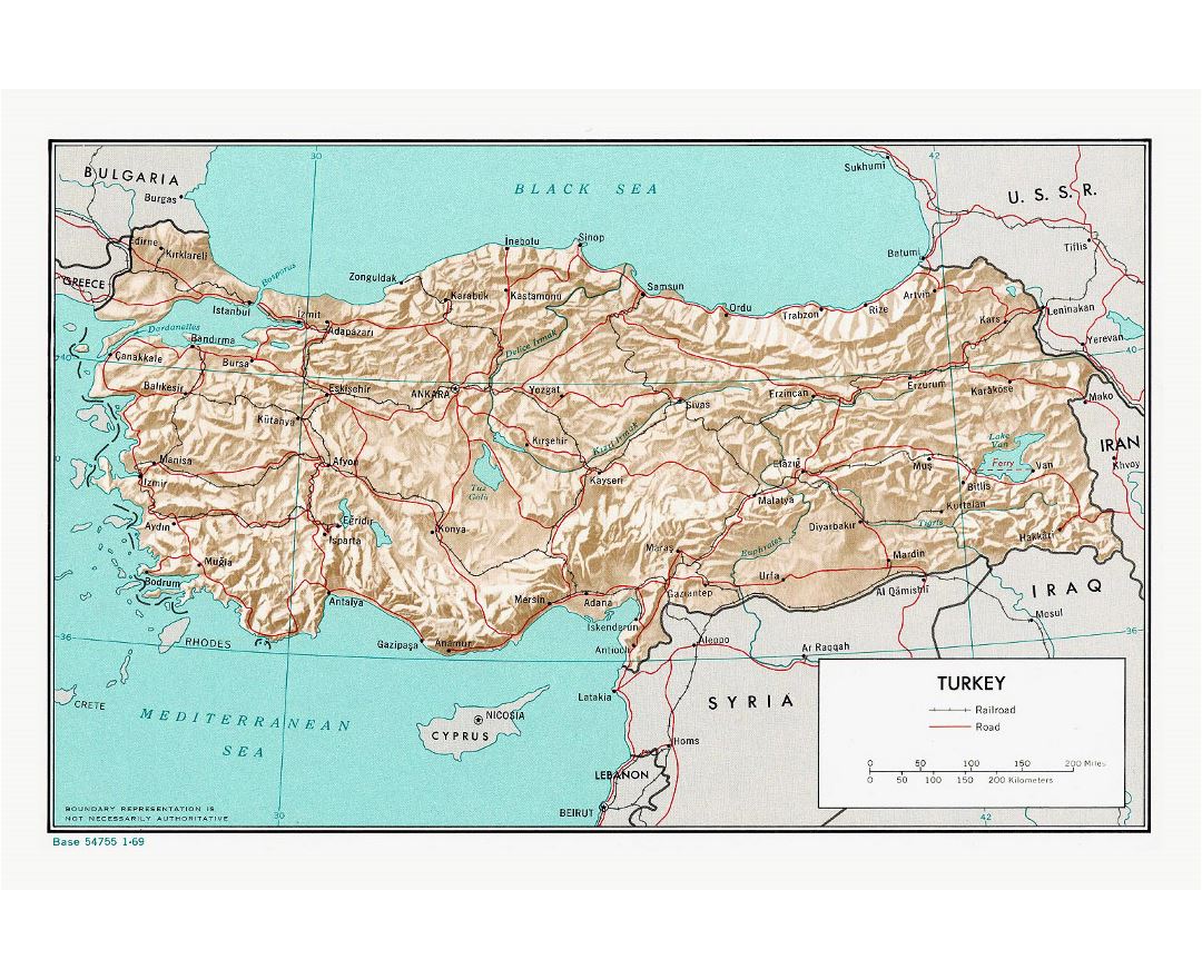 Maps of Turkey | Collection of maps of Turkey | Asia | Mapsland | Maps ...