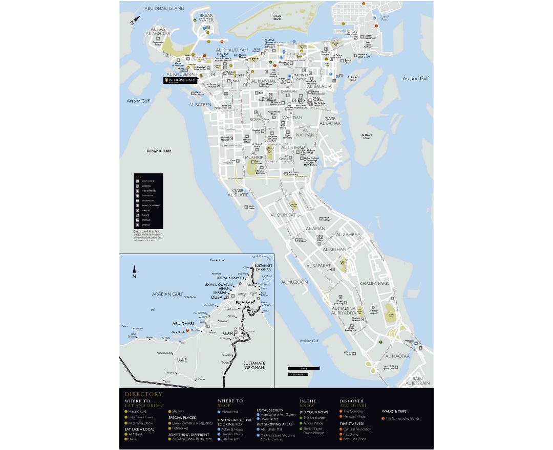Maps Of Abu Dhabi Collection Of Maps Of Abu Dhabi City Uae United