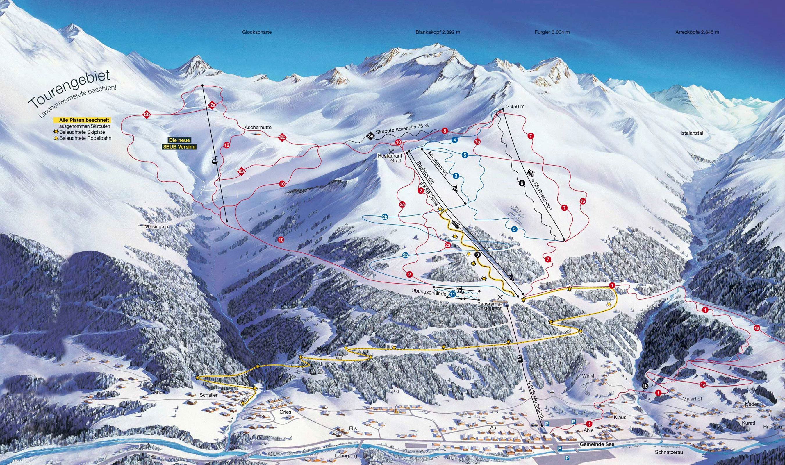 silvretta ski tour map