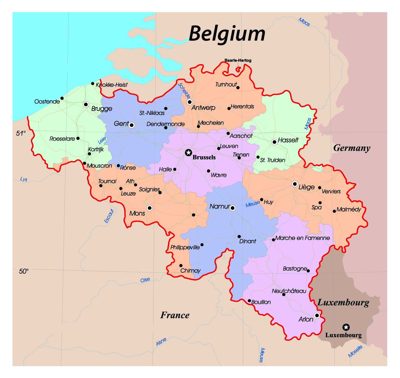 map of belgian cities        <h3 class=