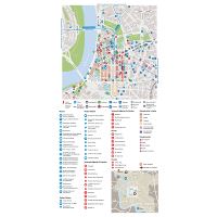 Large tourist map of Dusseldorf | Dusseldorf | Germany | Europe ...