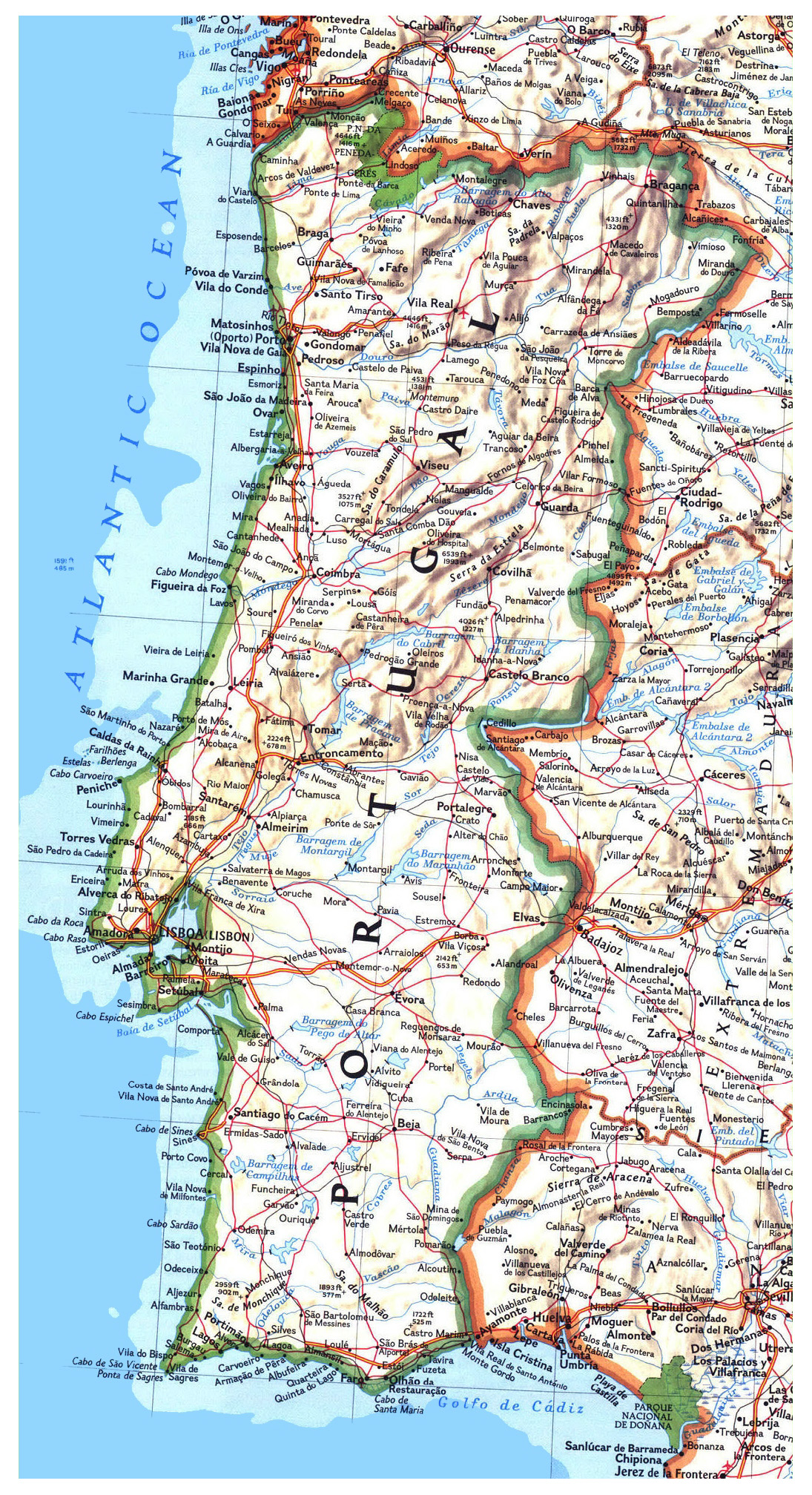 map of portugal with cities        <h3 class=