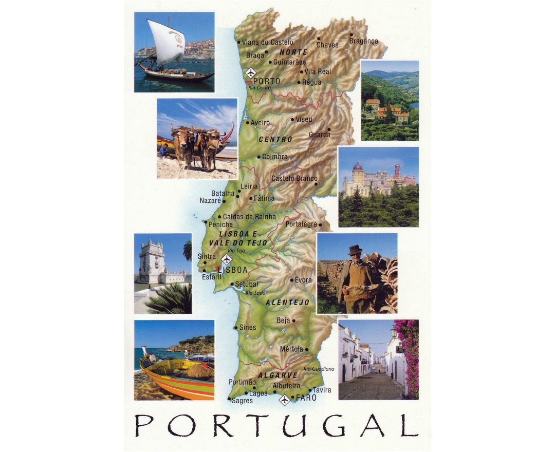 Maps Of Portugal Collection Of Maps Of Portugal Europe Mapsland