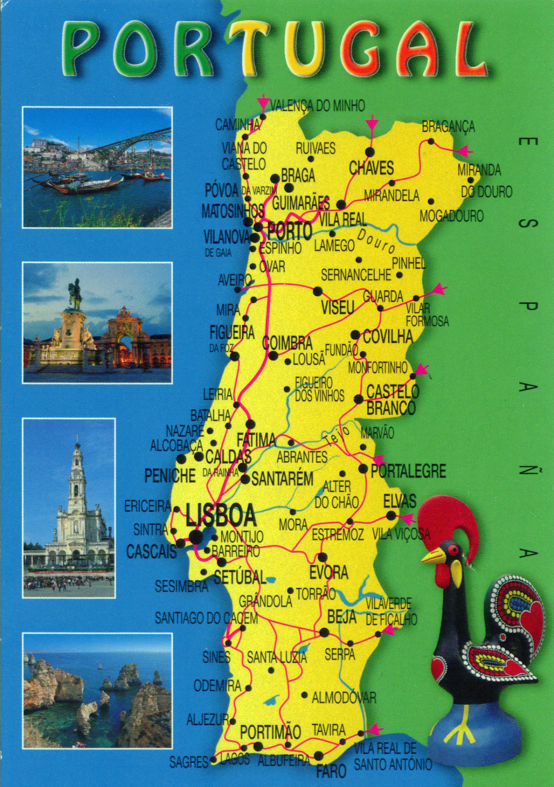 mezcla flexible freír portugal mapa turistico lanzador Inútil alto