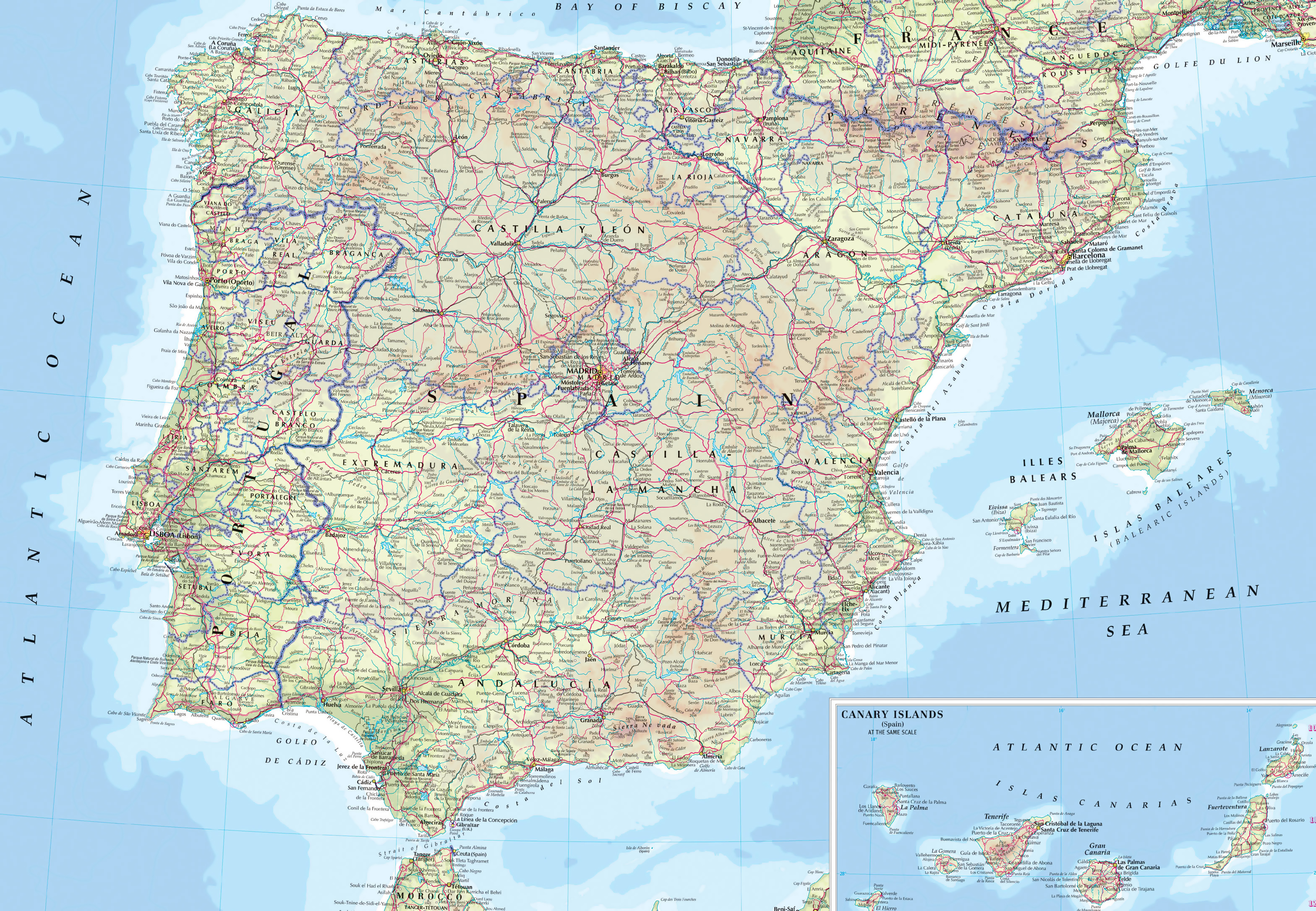 Atlas/Mapa de carreteras España y Portugal 2024