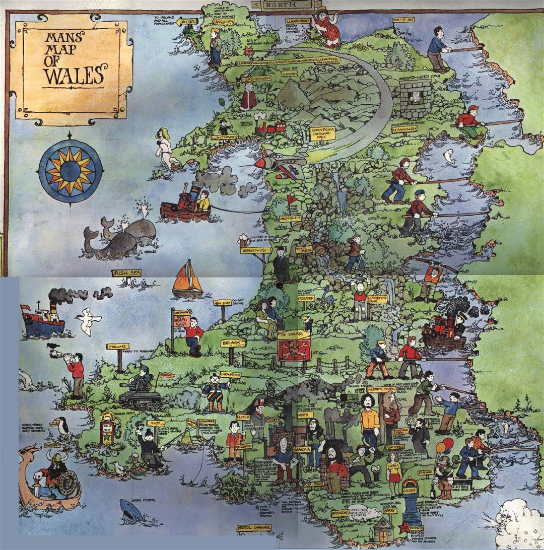 tourism map of wales