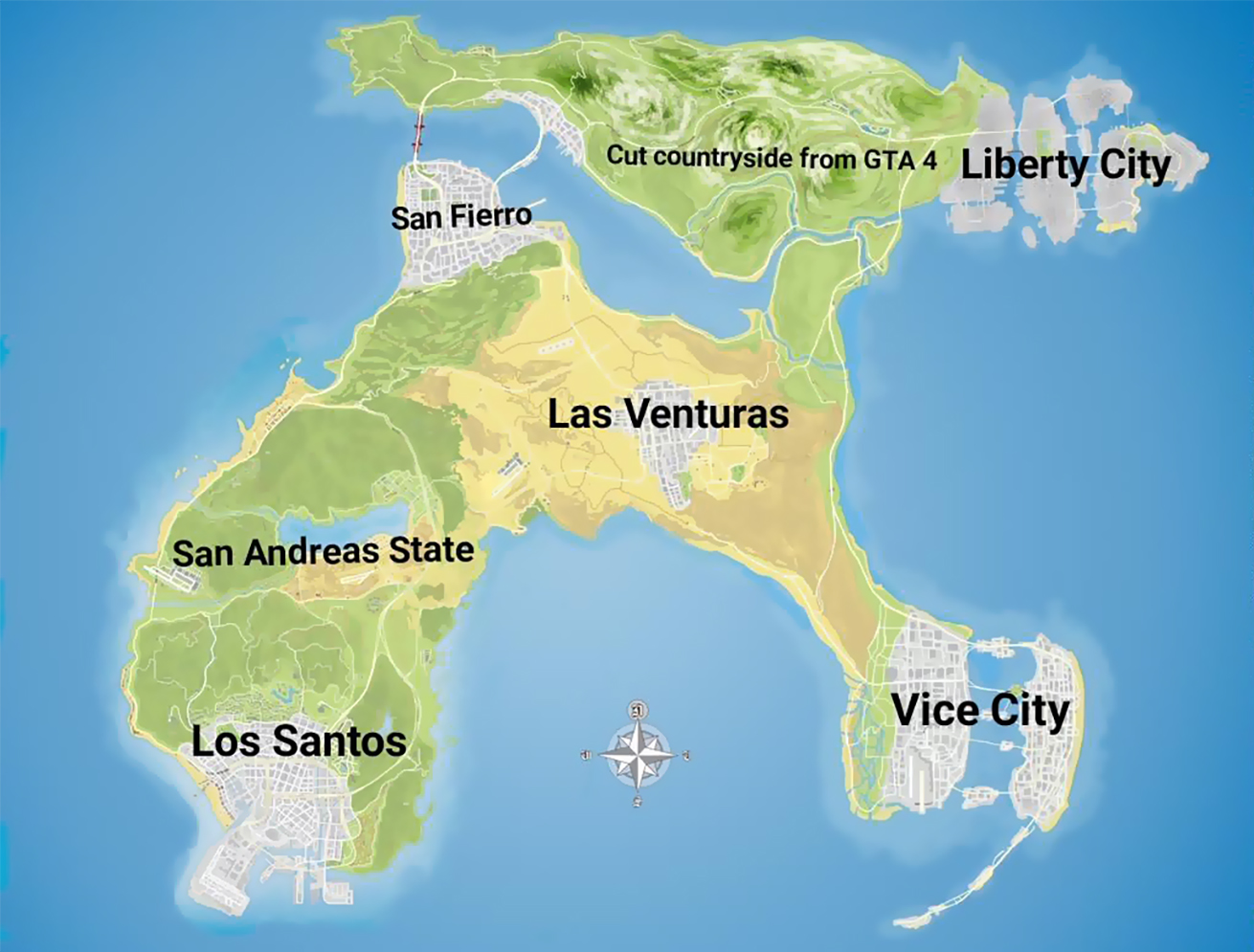 Gta 6 World Concept Map Games Mapsland Maps Of The World - Vrogue