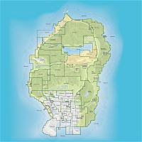 Large panoramic map of GTA 5, Games, Mapsland