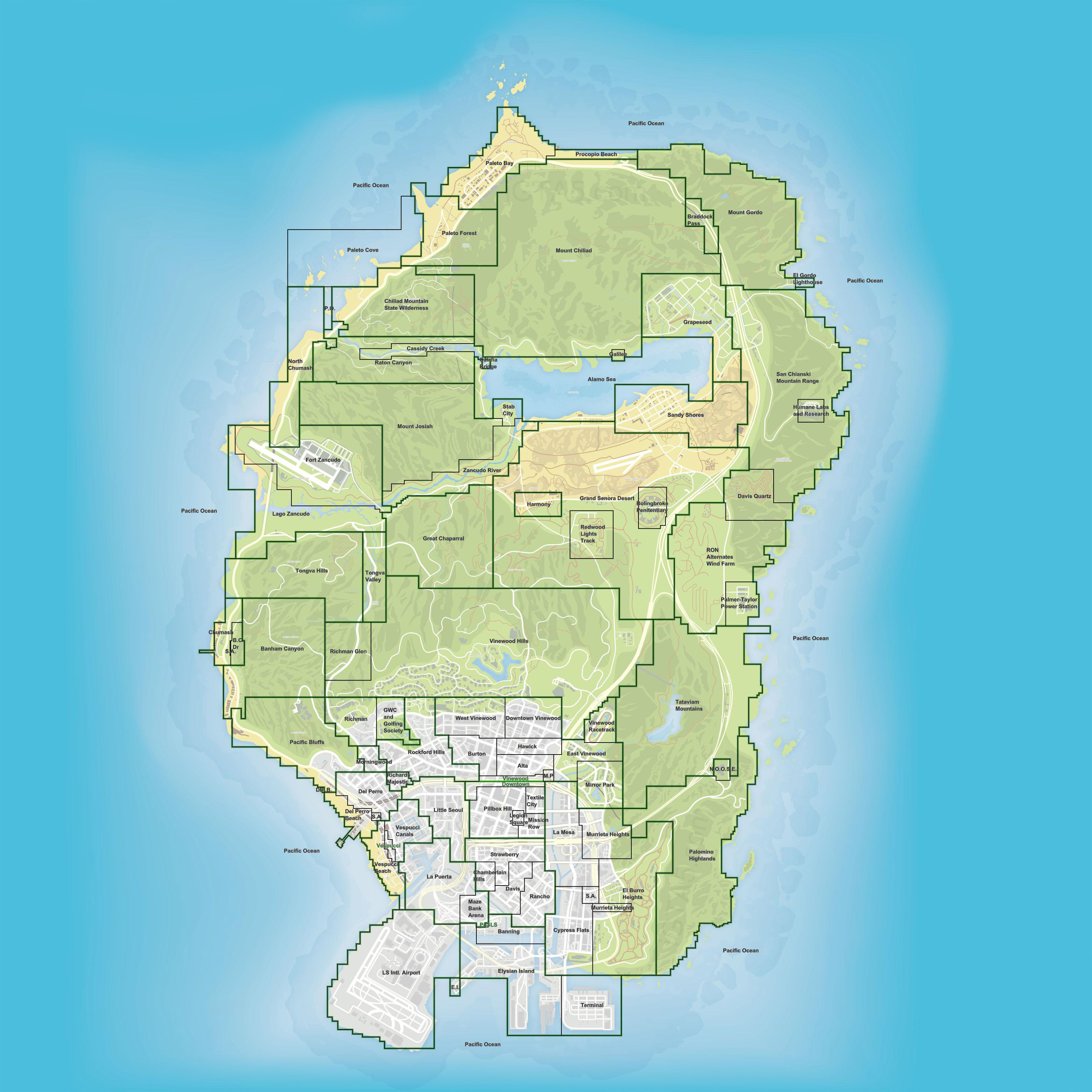 Gta 5 Map Real