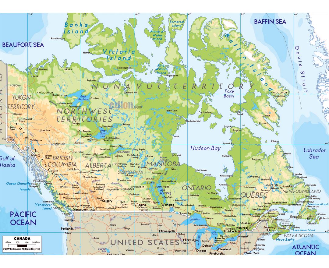 Maps of Canada | Collection of maps of Canada | North America ...