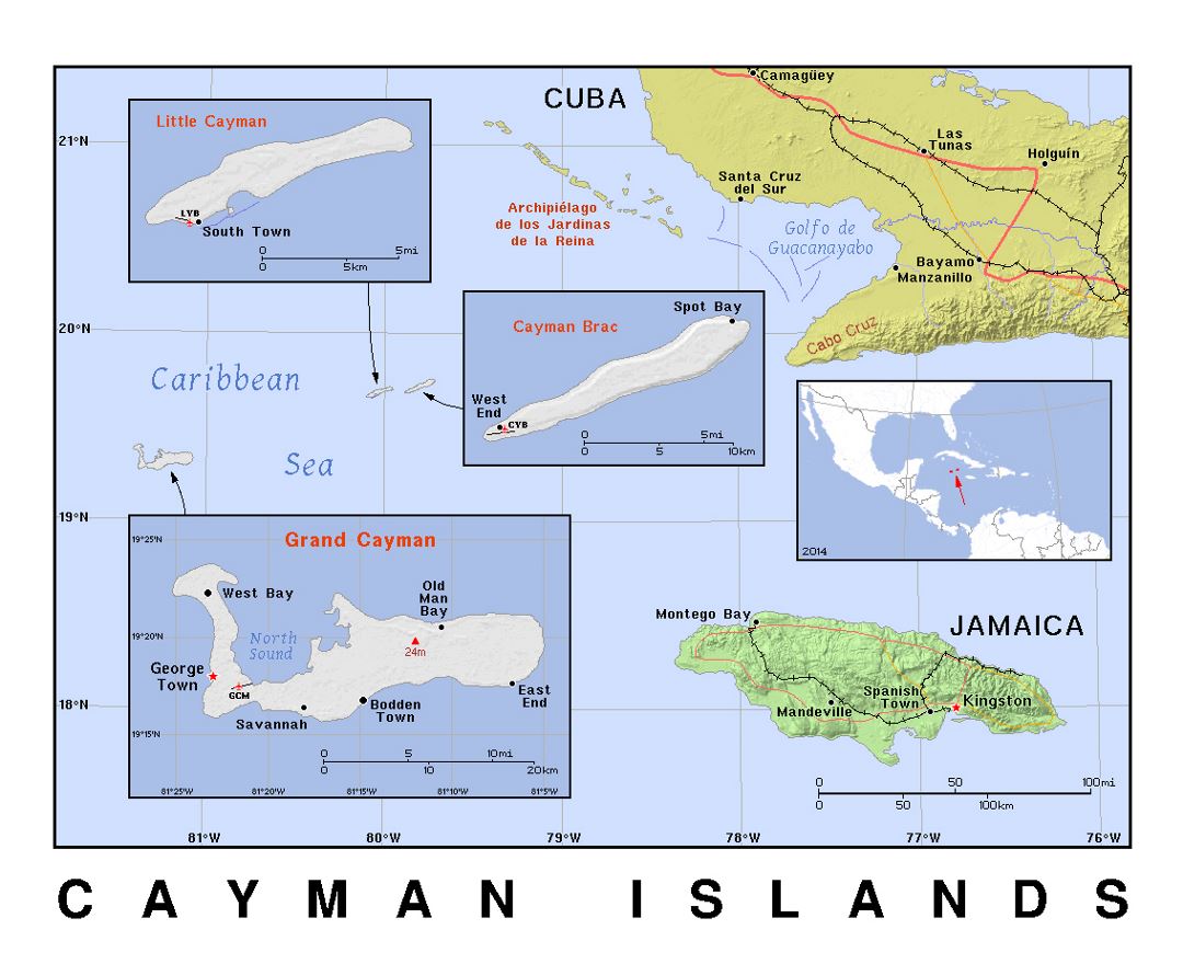 Grand Cayman World Map