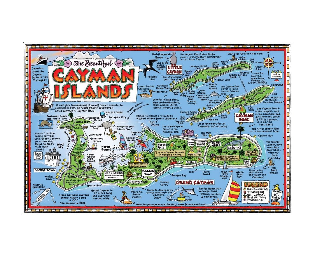 Maps Of Cayman Islands Collection Of Maps Of Cayman Islands North | My ...
