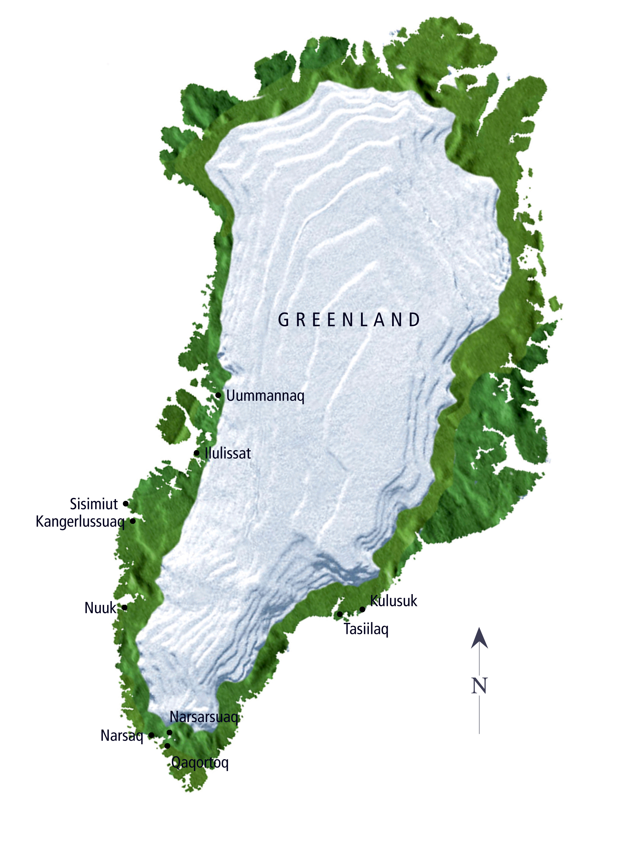 Greenland Capital Map
