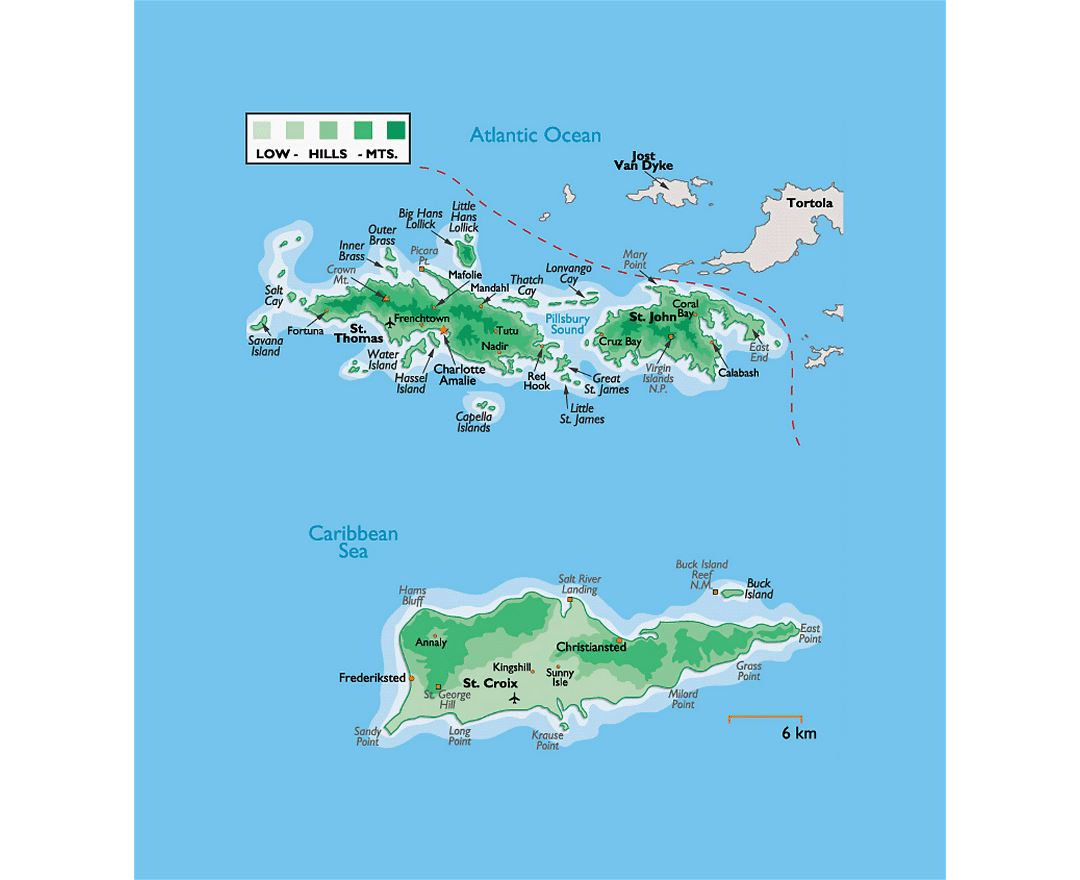 Maps Of Us Virgin Islands Collection Of Maps Of United States Virgin