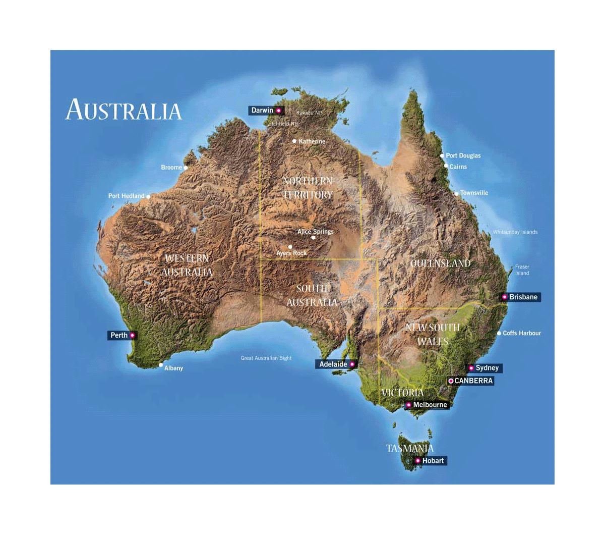 Map Of Australia With Cities Australia Printable Blank Maps Outline