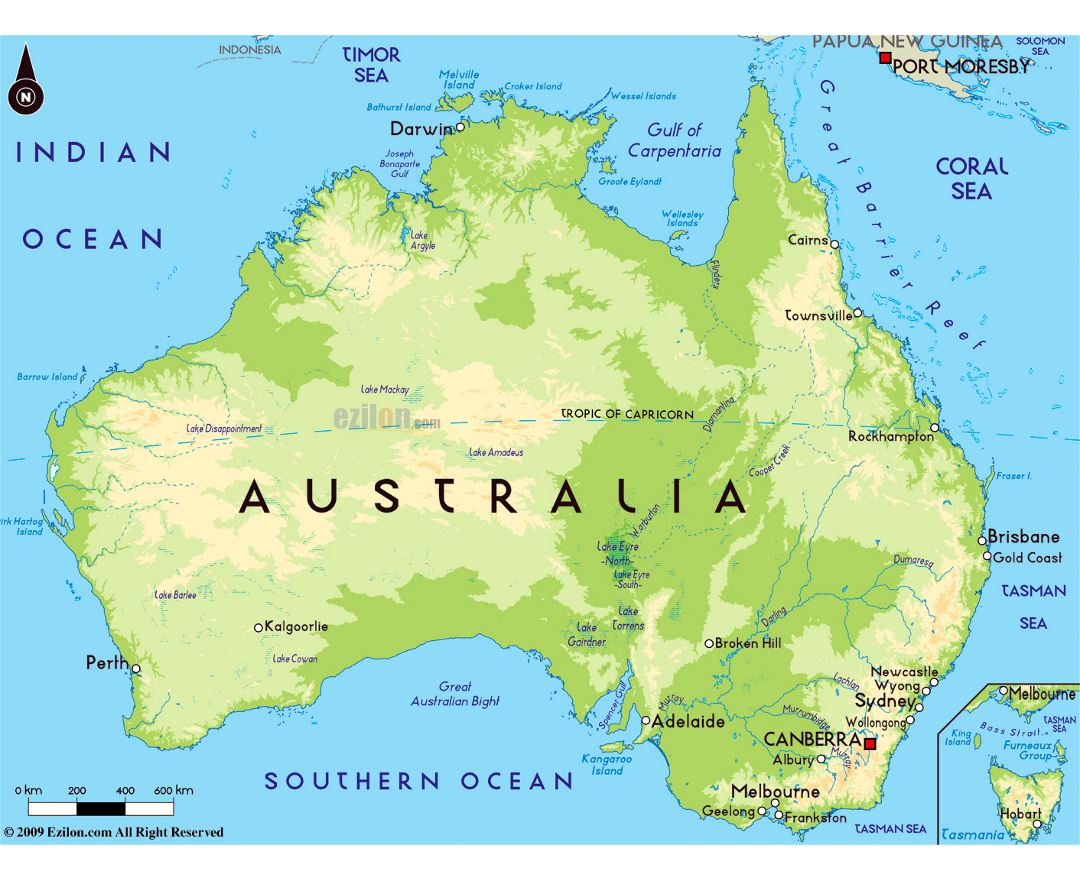 Maps of Australia | Collection of maps of Australia | Oceania ...