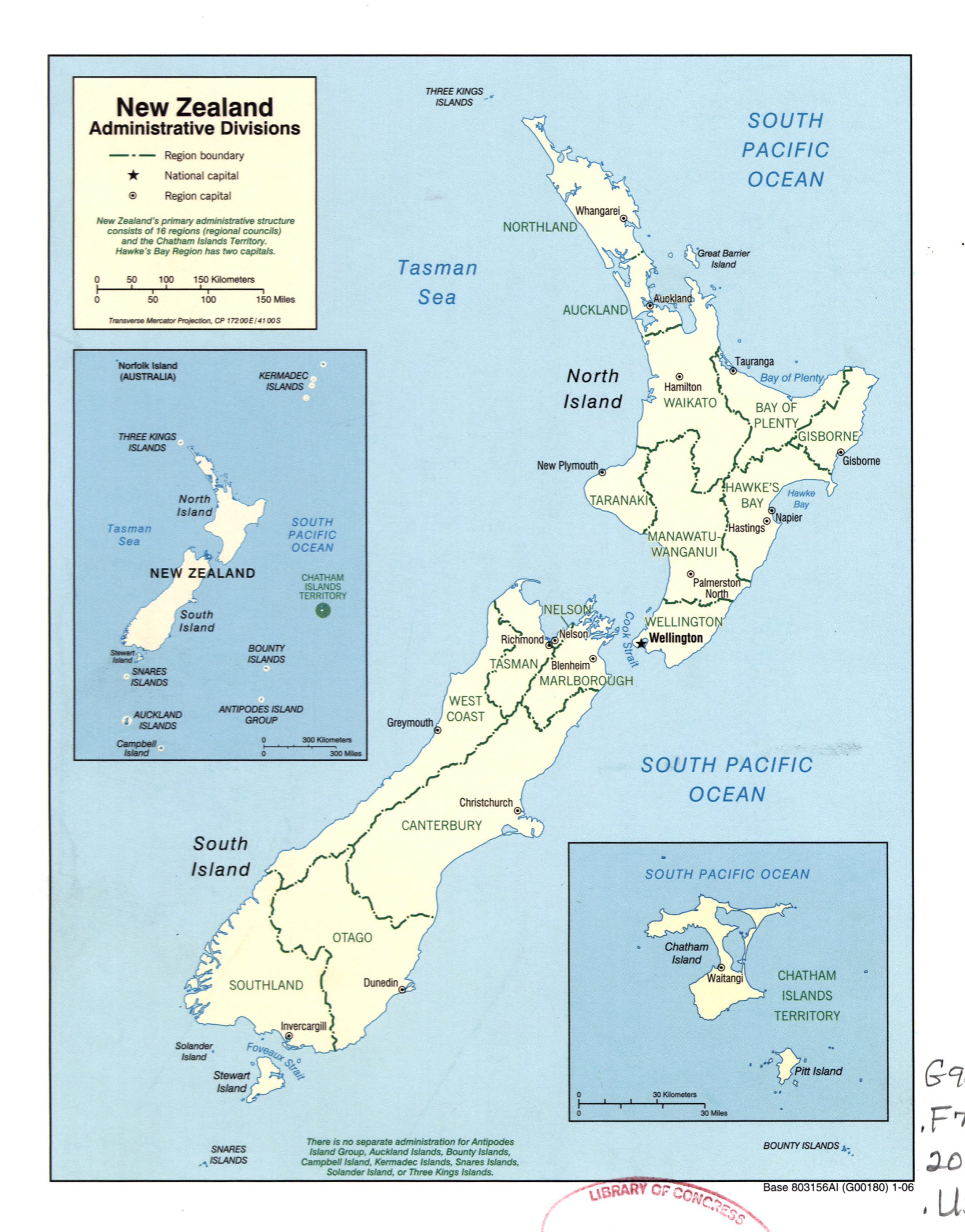 Large Map Of New Zealand