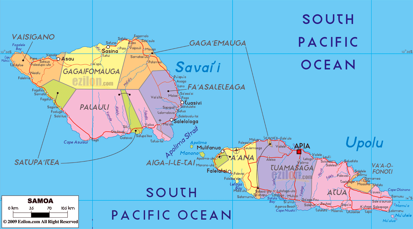 29 Samoa In World Map Maps Online For You