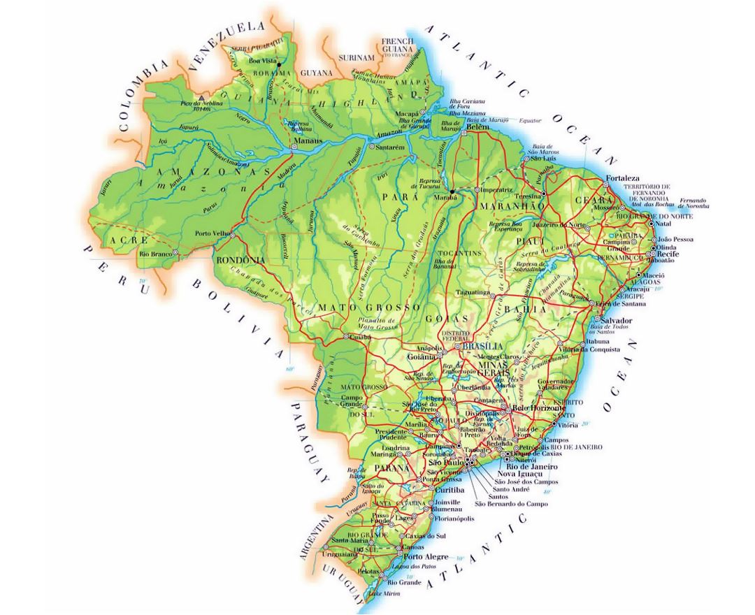 Maps Of Brazil Collection Of Maps Of Brazil South America