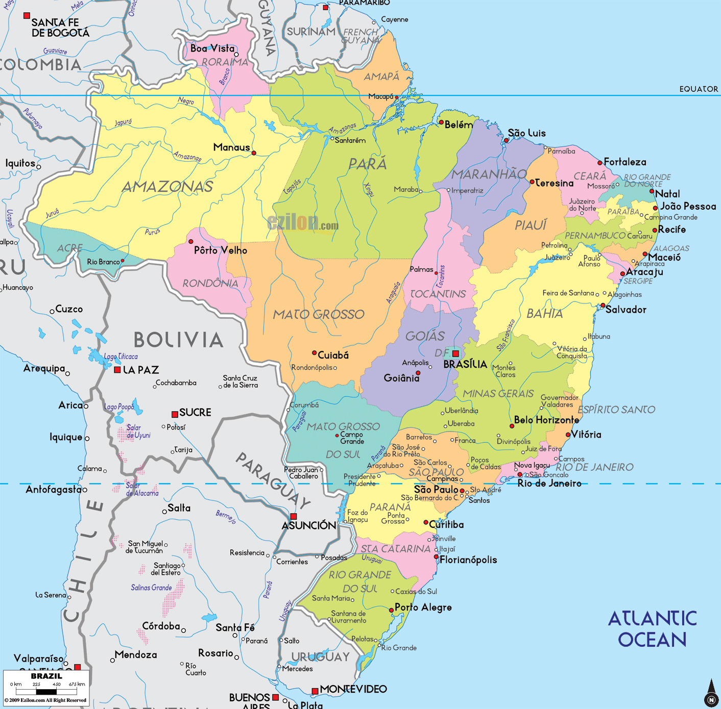 Mapa Brasill