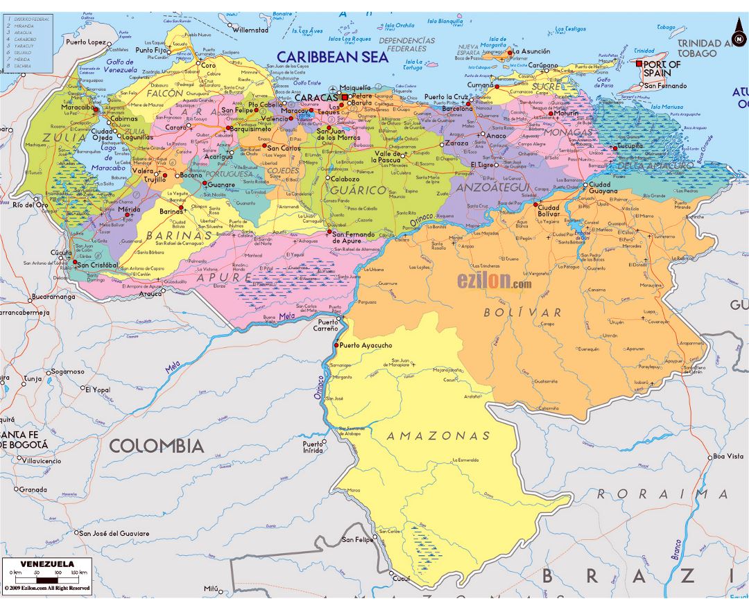 Maps of Venezuela | Collection of maps of Venezuela | South America ...