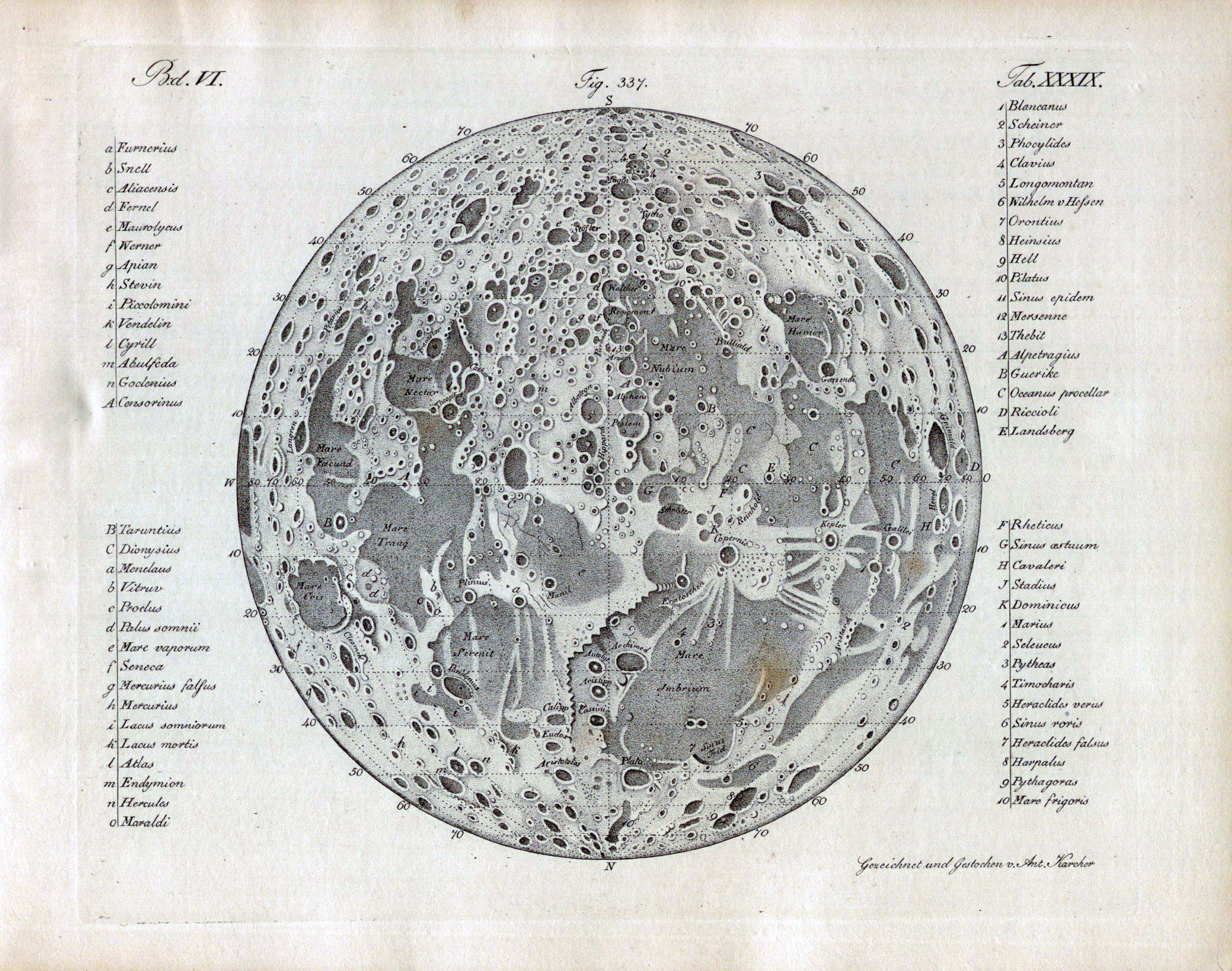 Labeled Map Of The Moon